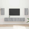 Set TV komoda Zidne 5 pcs Siva Sonoma Konstruirano drvo