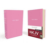 NKJV, Gift and Award Bible, Leather-Look, Pink, Red Letter, Comfort Print