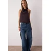 Trendyol Milla ženska bluza Tpraw26Bz00003, tamno braon