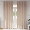 Zavjese za blackout s prstenovima 2 pcs Sivo-smeđa 260 x 140 cm