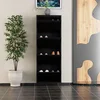 HANAH HOME Ormar za cipele 4 Piece Metal Black