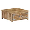 Klubska mizica 70x70x30 cm trden mangov les