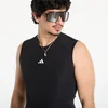 ADIDAS PERFORMANCE Funkcionalna majica črna/bela