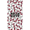 Rdeča/bela bombažna otroška brisača 70x140 cm Hello Kitty – Jerry Fabrics