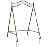 Vidaxl Okvir za gugalnico Antik rjava 113 x 121,5 x 168 cm Jeklo