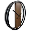 Flexistyle Lesena stenska ura LOFT OVAL rjava 50 cm