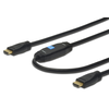DIGITUS HDMI kabel z ojačevalcem in mrežno povezavo 15m črn High Speed (AK-330118-150-S)
