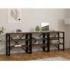 HANAH HOME Polica Prof Walnut Black
