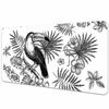 Decormat Podloga za pisalno mizo Black and white tropics 120x60 cm