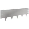 Vidaxl Robovi trave 20 szt. 100 x 30 cm Jeklo Srebrna