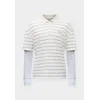 HOLLISTER Majica svetlo siva/temno siva/bela