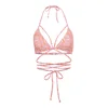 LSCN by LASCANA Bikini zgornji del Lisa  oranžna / roza / bela