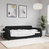 Dnevni krevet crni 90 x 190 cm baršunasti