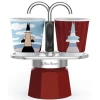Aparat za kavo Bialetti Mini Express Magritte, 2 skodelici, Rdeča