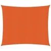 Vidaxl Senčno jadro 160 g/m2 oranžno 3x3 m HDPE