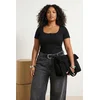 Trendyol Curve Ženska bluza Tbbss26Af00049, Crna