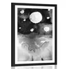 Plakat s paspartujem nočno nebo - 20x30 no frame
