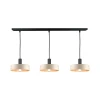 Luster na sajli LATTE 3xE27/60W/230V bež/crna