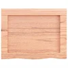 Kupaonska radna ploča svjetlosmeđa 40x30x(2-6) cm masivno drvo
