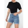 Trendyol Milla Ženska majica Tedss24Ts00008, Crna