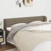 Vidaxl Vzglavje z ušesi taupe 203x23x78/88 cm blago