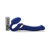 Strap-on-me M - zračni vibrator brez naramnic - srednji (modri)