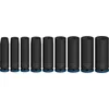 Komplet PRO Impact Socket Set, 1/4 palca, globok, 9-delni
