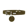 Hunter ovratnica za pse Aalborg L 60 cm, usnje olivno zelena