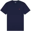 WRANGLER Majica SIGN OFF TEE mornarska/rdeča/bela