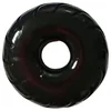 Pulselock Forge - črn TPE penisni obroč z vzorcem kolesa (19 mm)