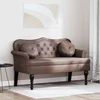 vidaXL Chesterfield klop Rjava 120,5 x 65 x 75 cm Umjetno usnje