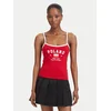 Guess Jeans Top W6YP20 K4202 Rdeča Slim Fit
