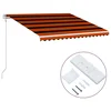 Tenda na automatsko uvlačenje 400 x 300 cm narančasto-smeđa