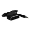 Gembird 10m, Scart/S-Video,3.5mm, M/M SCART (21-pin) S-Video (4-pin) + 3.5mm Crno