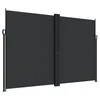 Bočna tenda na uvlačenje crna 220 x 600 cm
