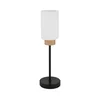 Globo 15977T - Stona lampa ROWENA 1xE27/60W/230V crna/bela