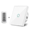 SmartHome RF touch prekidač, 1 taster, 433 MHz, Sa daljinskim, Beli