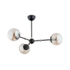 Luster na stalku ITORIS 3xE14/10W/230V crna/zlatna