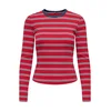ONLY Majica ONLVal marine / rdeča / bela