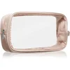 Notino Travel Collection Cosmetic bag prozorna kozmetična torbica L Beige 1 kos