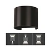 LED spoljašnje zidno svetlo, 6W, 230V, 3000K, IP65, crno