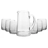 7-piece water serving set, crystalline glass, Fjord - Krosno