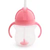 Munchkin Click Lock™ Tip & Sip skodelica s slamico Pink 6 m+ 207 ml