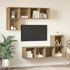 Set TV komoda 4 pcs Umjetnički hrast Konstruirano drvo