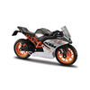 Maisto - Motorno kolo, KTM RC 390, črno-srebrno-oranžno, 1:18