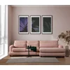 Atelier del Sofa Ugaona garnitura River 105x90x330cm Roze