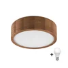 Brilagi - LED stropno svetlo CARVALHO SLIM 1xE27/60W/230V hrast-trešnja, prečnik 27 cm
