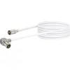 Schwaiger Priključni kabel za antene[1x F-Quick vtič - 1x Mini-DAT-vtič] 3 m 90 dB bele barve Schwaiger
