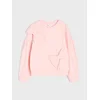 Sinsay - Crewneck dukserica od pamuka s dekorativnom aplikacijom - prljavo roze