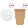 papirnate šalice za kavu s poklopcem 1000 kom 12 oz 300 ml